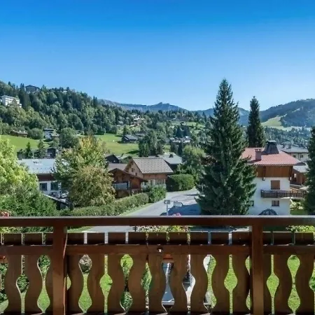 Duplex Cosy Avec Balcon, Garage Et Internet - Proche Pistes Et Centre De Megeve - Fr-1-453-193 דירה