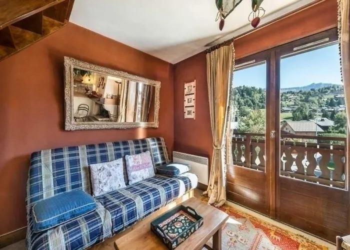 Duplex Cosy Avec Balcon, Garage Et Internet - Proche Pistes Et Centre De Megeve - Fr-1-453-193 * Megeve